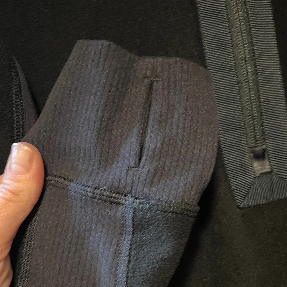 lululemon athletica Post Chaturanga Black Half-Zip Hoodie